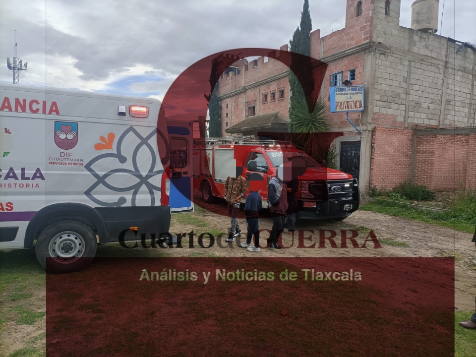Internos provocan incendio en un anexo de Chiautempan para escapar